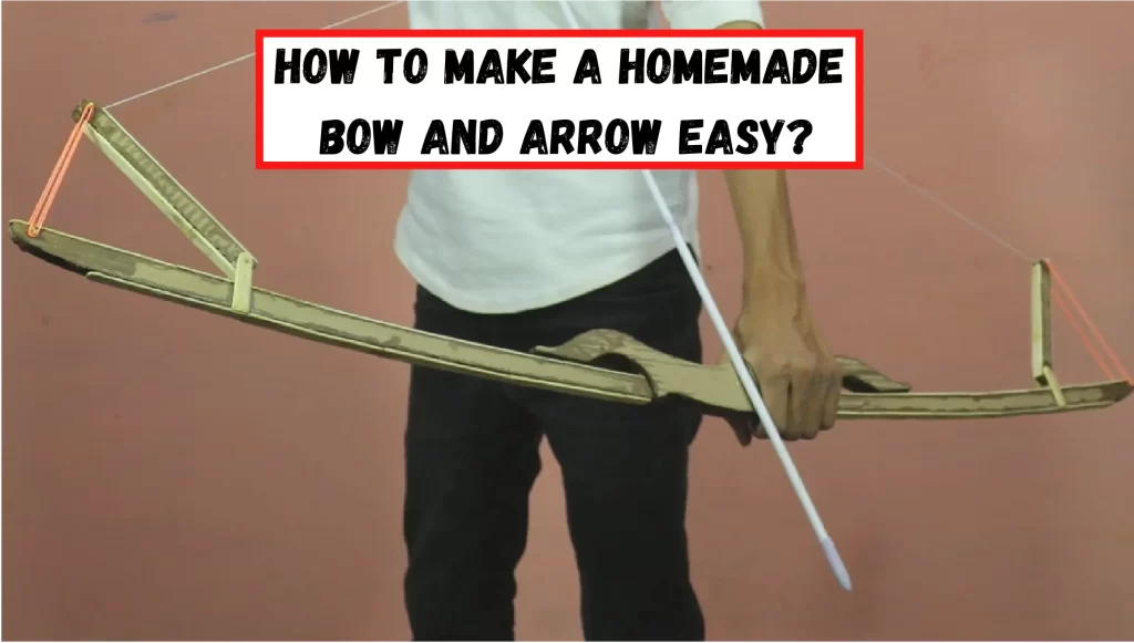 homemade wooden bow and arrow